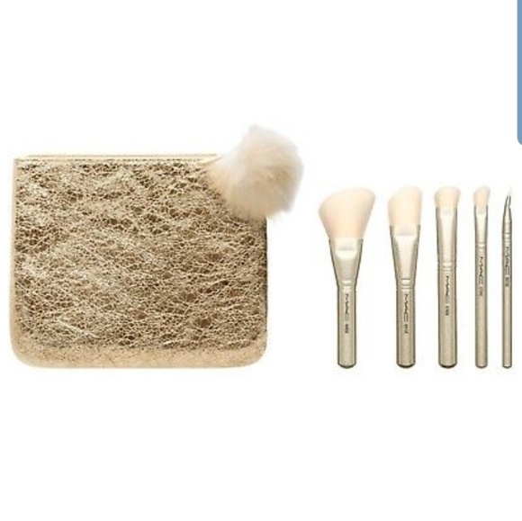 MAC Cosmetics Other - Snow ball brush kit/advanced brush bag.